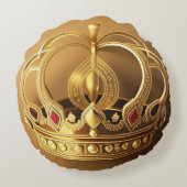 金エレガント冠 ラウンドクッション (裏面)