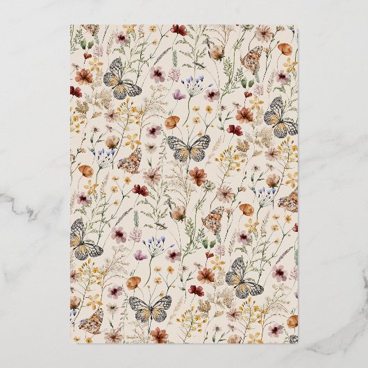 金エレガント実在箔の研究発表 箔招待状 (裏面)