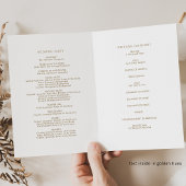 金エレガント実在箔モノグラム、結婚式 プログラム