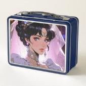 金エレガント属弁当箱 メタルランチボックス (裏面)