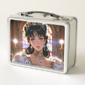 金エレガント属弁当箱 メタルランチボックス (裏面)