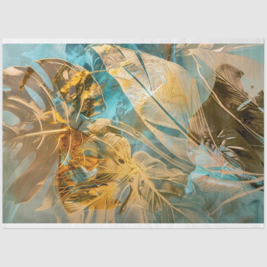 金エレガント属植物学 薄葉紙 (正面)