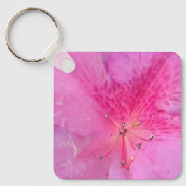 金エレガント属正方形 キーホルダー