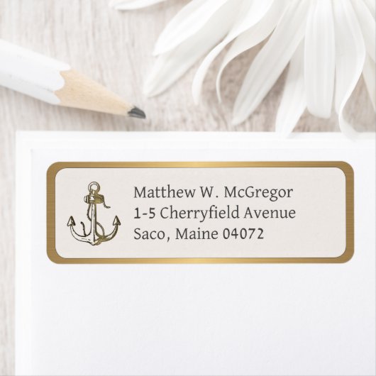 金エレガント属金ゴールドヴィンテージいかり金ゴールド縁ど ラベル (インサイチュ)