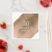 金エレガント属金ゴールド誕生会 スタンダードカクテルナプキン (インサイチュ)