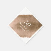 金エレガント属金ゴールド誕生会 スタンダードカクテルナプキン (角)