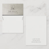 金エレガント属銀フェイクロゴネックレス表示器 名刺 (正面/裏面)