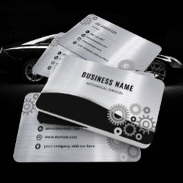 金エレガント属銀プロフェッショナル整備士 名刺