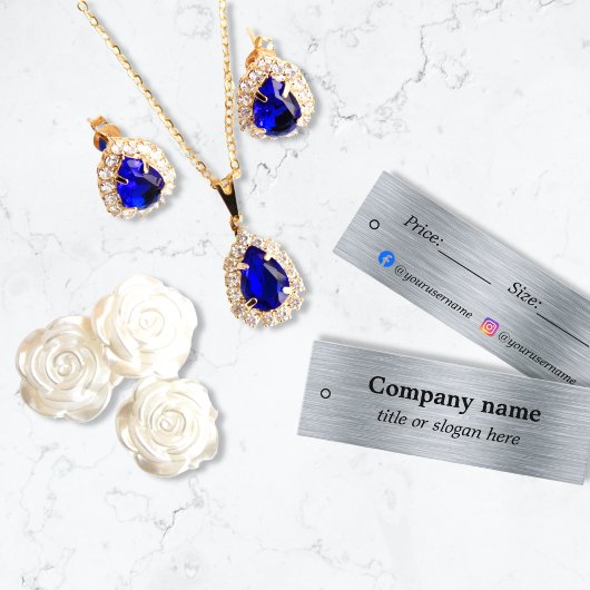 金エレガント属銀価格ラベル スキニー名刺