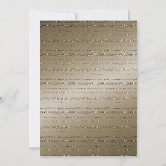 金エレガント属青銅文様結婚式招待状 招待状 (裏面)