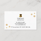 金エレガント点 名刺 (裏面)