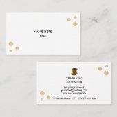 金エレガント点 名刺 (正面/裏面)