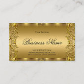 金エレガント王室の華美金金ゴールド 名刺 (正面)