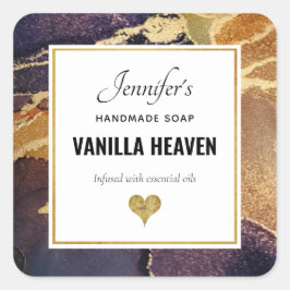 金エレガント理石製芸術的品 スクエアシール