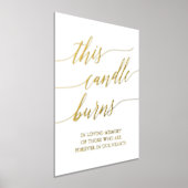 金エレガント箔この蝋燭 箔ポスター (レイダウン)