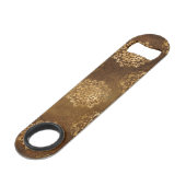 金エレガント箔と黒インディアン曼荼羅 スピード栓抜き (正面アングル)