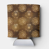 金エレガント箔と黒インディアン曼荼羅 缶クーラー (裏面)