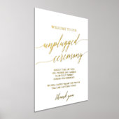 金エレガント箔の書道の抜き取り式 箔ポスター (レイダウン)