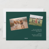 金エレガント箔の枝3写真クリスマス シーズンカード (裏面)