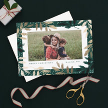 金エレガント箔の枝3写真クリスマス