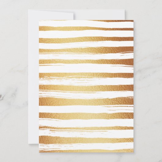 金エレガント箔クロス&リーフ《キリスト教》洗礼式や命名式 招待状 (裏面)