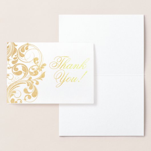 金エレガント箔サンキューカード 箔カード (ディスプレー)