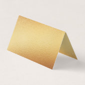 金エレガント箔スクリプトフォトサンキューカード 名刺 (裏面)