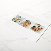 金エレガント箔ハッピー父の日3フォトカード 箔招待状 (回転した状態)