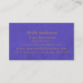 金エレガント箔フェイクマンダラ(テクスチャ付き/紫) 名刺 (裏面)