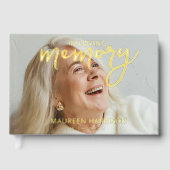 金エレガント箔フォトメモリアル ゲストブック (正面)