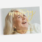 金エレガント箔フォトメモリアル ゲストブック