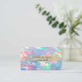 金エレガント箔ブラシストローク、光学ホログラフィック 名刺 (スタンド正面)