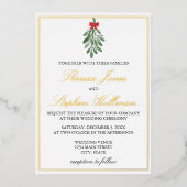 金エレガント箔ミスタントー結婚式招待状 箔招待状 (正面)