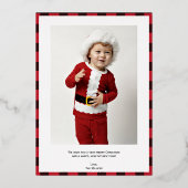 金エレガント箔メリークリスマスホリデーカード 箔シーズンカード (裏面)