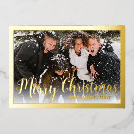 金エレガント箔メ縁どリークリスマス箔ホリ 箔シーズンカード