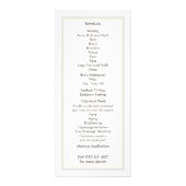 金エレガント箔リーフ華美マンダラウッドルック ラックカード (裏面)