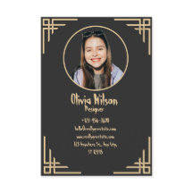 金エレガント箔名刺