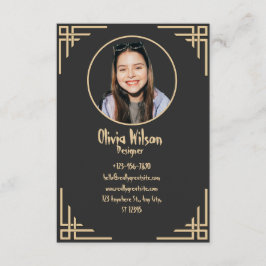 金エレガント箔名刺 エンクロージャーカード