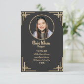 金エレガント箔名刺 エンクロージャーカード (スタンド正面)