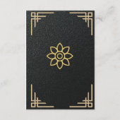 金エレガント箔名刺 エンクロージャーカード (裏面)