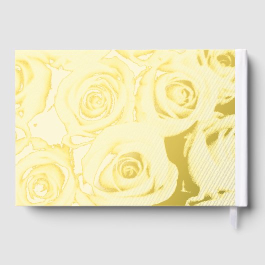 金エレガント箔幾何模様フローラ ゲストブック (裏面)