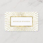 金エレガント箔日が差すことプロフェッショナル 名刺 (正面)