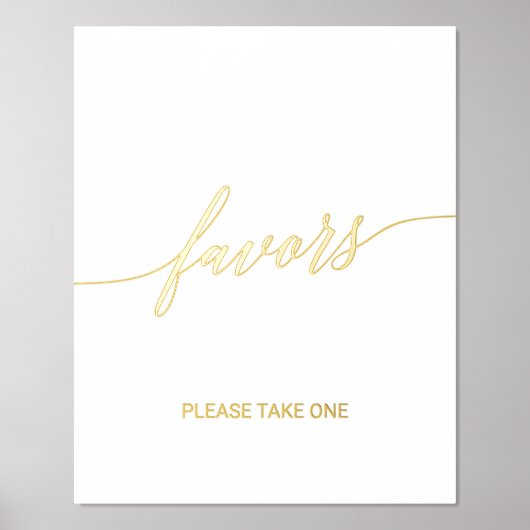 金エレガント箔書道結婚式の引き出物 箔ポスター (正面)