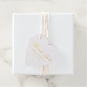 金エレガント箔結婚ありがとう |戻る写真 フェイバータグ (箱)