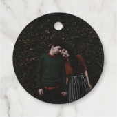 金エレガント箔結婚の感謝メッセージカード フェイバータグ (裏面)