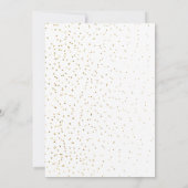 金エレガント箔結婚の 招待状 (裏面)