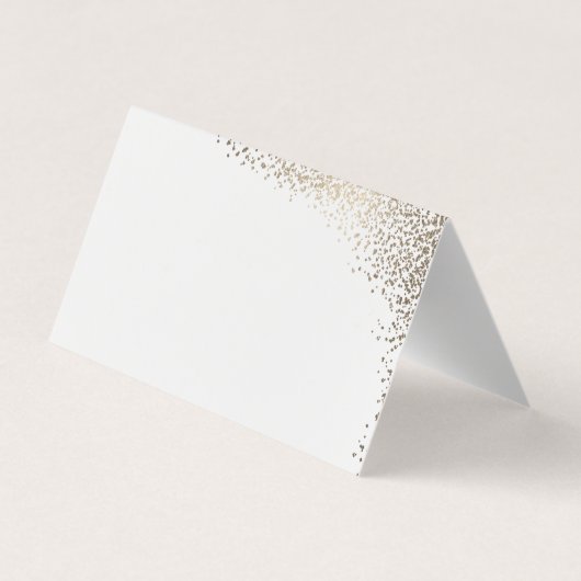 金エレガント箔結婚座席表 名刺 (裏面)