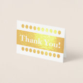 金エレガント箔「ありがとう！」 カード (正面)