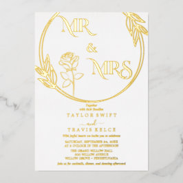 金エレガント箔 | エメラルドのミセス結婚ズ 箔招待状