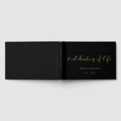 金エレガント箔Aライフ葬儀お祝い ゲストブック (全面)